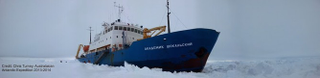 Illustration for article titled Scientists at work: stuck in the Antarctic ice we set out to study